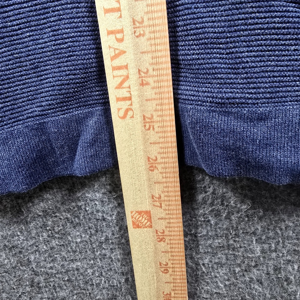 Banana Republic Men S Blue Marled Pullover Lightweight Sweater Casual Everyday - Picture 9 of 10